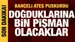 Bahçeli’den son dakika açıklamaları