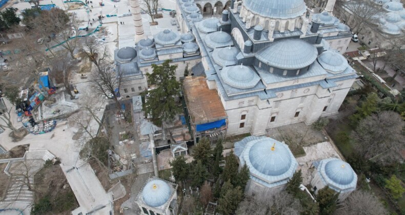 Beyazıt Camii Hünkar Kasrı’nın restorasyon çalışmalarında sona doğru