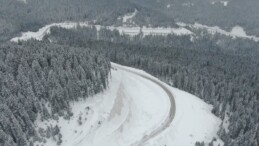 Çankırı’daki Ilgaz Dağı’ndan kar manzaraları