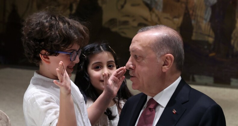 Çocuklardan Cumhurbaşkanı Erdoğan’a: Cumhur Dede