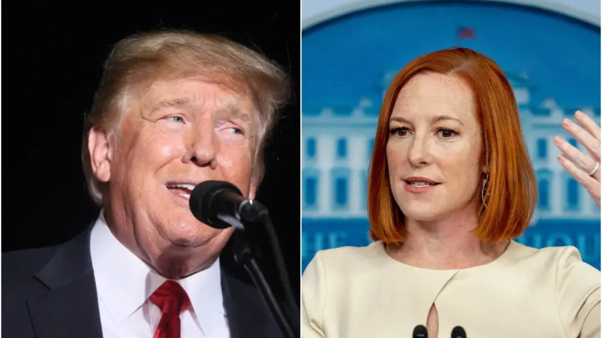 Donald Trump, Jen Psaki’nin kızıl saçıyla ilgili konuştu