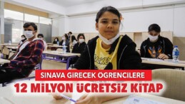 İmtihana girecek öğrencilere 12 milyon ücretsiz kitap