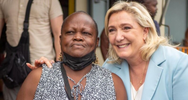 Marine Le Pen’in siyahiyle fotoğrafı gündem oldu