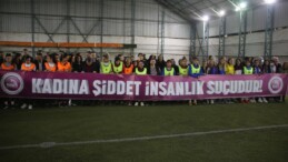 Yüksekova’da kadına yönelik şiddete dikkat çekmek için futbol turnuvası