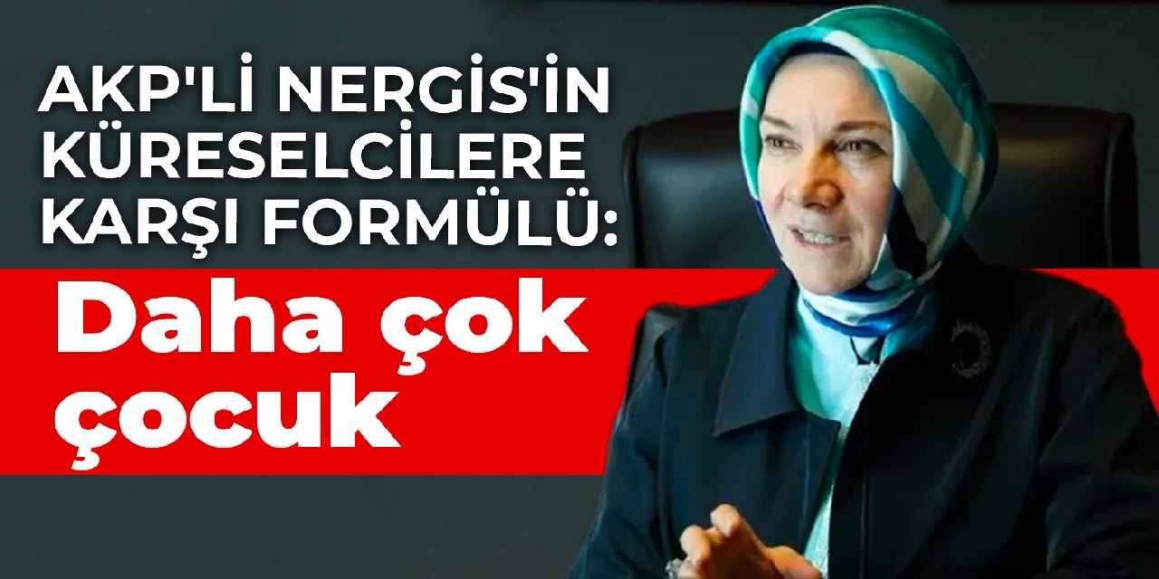 AKP’li Nergis’in küreselcilere karşı formülü: Daha çok çocuk