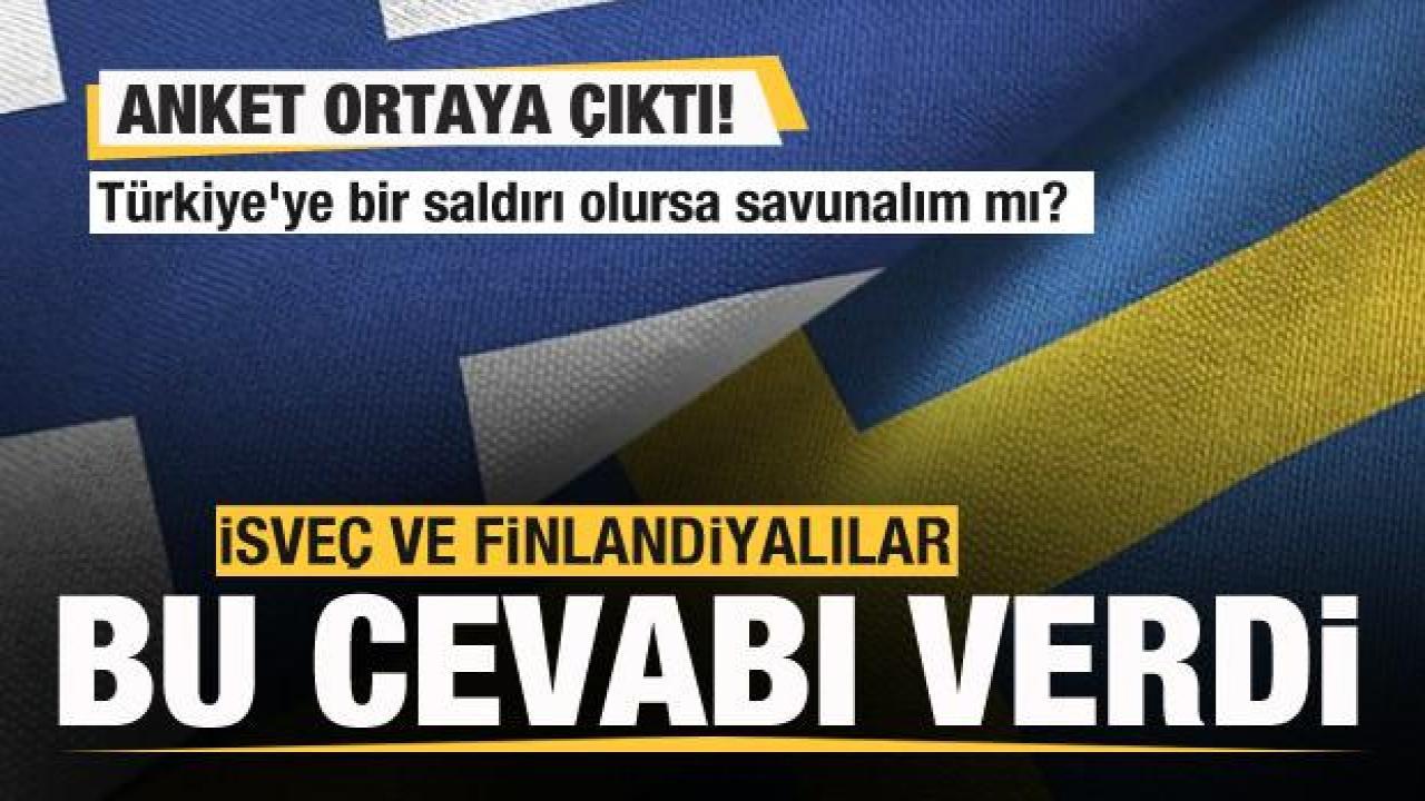 Anket ortaya çıktı! İsveç ve Finlandiyalılar cevapladı! Türkiye’ye saldırı olursa…