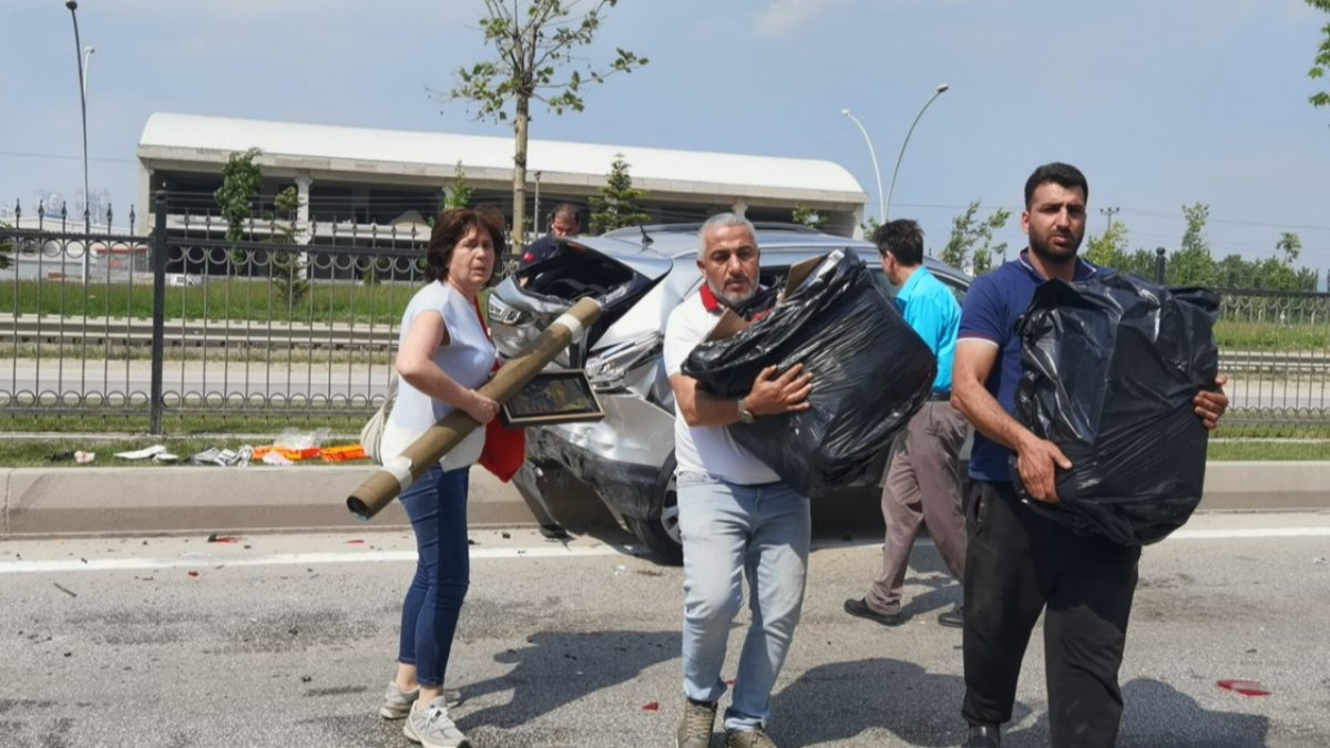 Bursa’da trafik kazası: Yaralı kadın acısını unutup et derdine düştü
