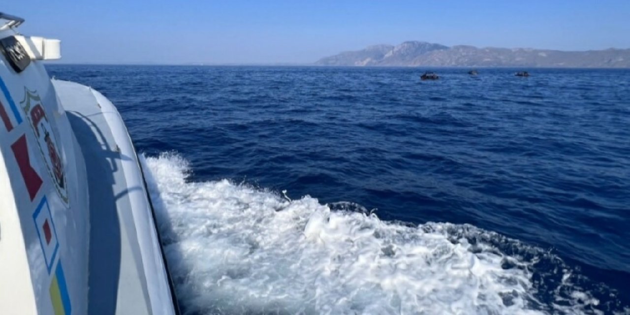 Datça’da 65 kaçak göçmen kurtarıldı