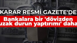 Karar Resmi Gazete’de: Bankalara bir ‘dövizden uzak durun yaptırımı’ daha