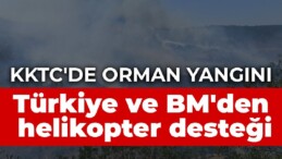 KKTC’de orman yangını: Türkiye ve BM’den helikopter desteği