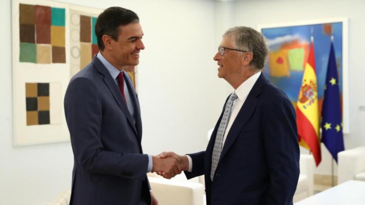 Pedro Sanchez, Bill Gates ile görüştü