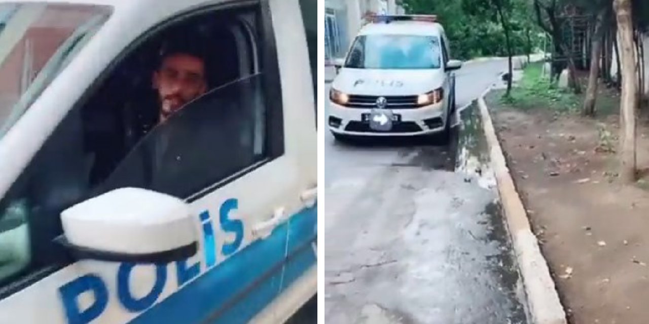 Polis otosuyla video çekti: Sınır dışı edilecek