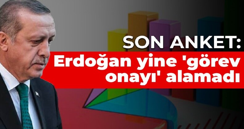 Son anket: Erdoğan yine ‘görev onayı’ alamadı