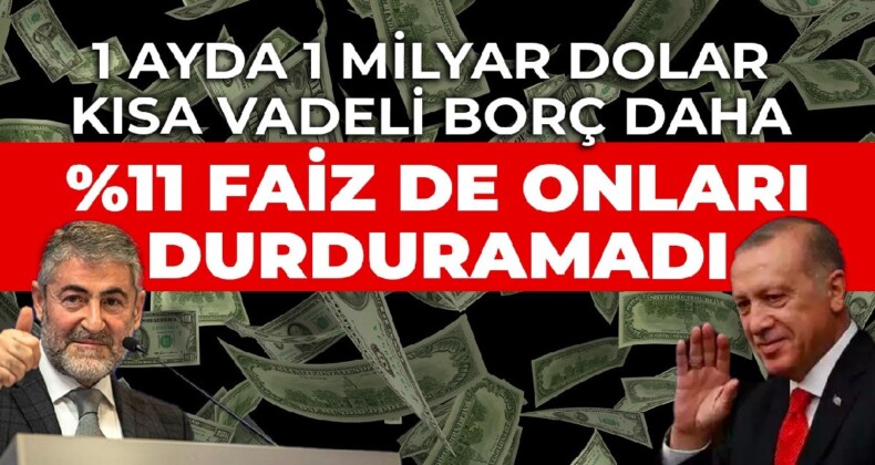 1 ayda 1 milyar dolar kısa vadeli borç daha: %11 faiz de onları durduramadı