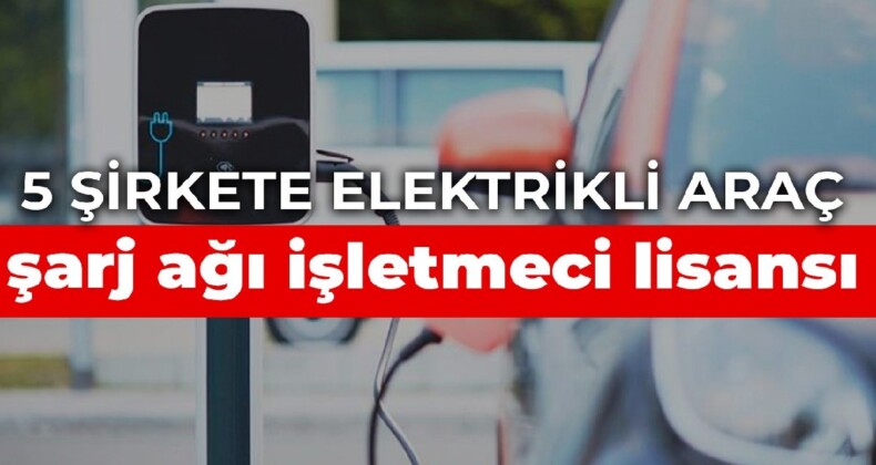 5 şirkete elektrikli araç şarj ağı işletmeci lisansı