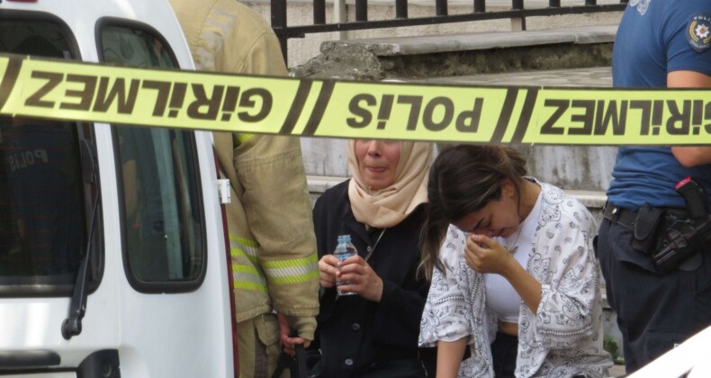 Ataşehir’de evi yanan kadın gözyaşlarına boğuldu