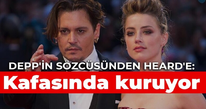 Depp’in sözcüsünden Heard’e: Kafasında kuruyor