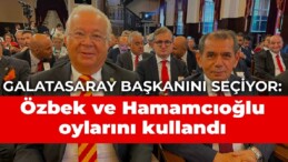 Galatasaray başkanını seçiyor: Özbek ve Hamamcıoğlu oylarını kullandı