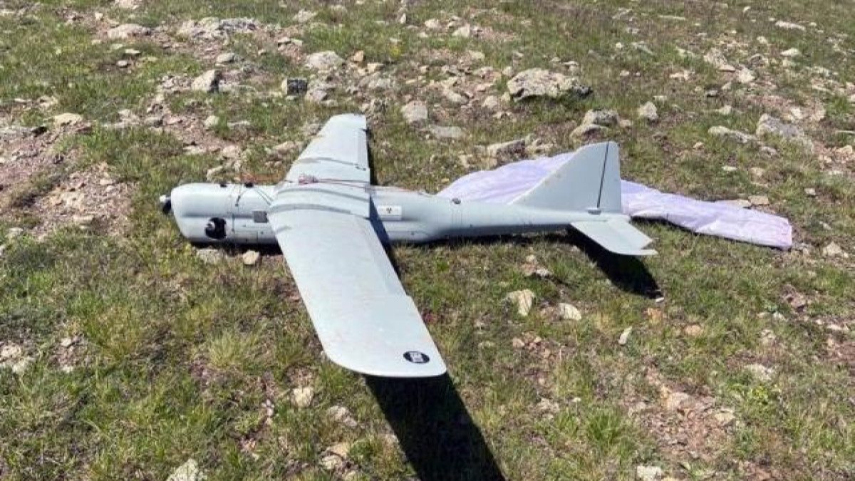 Gümüşhane’de, yaylaya düşmüş Rus yapımı İHA bulundu