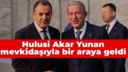 Hulusi Akar Yunan mevkidaşıyla bir araya geldi