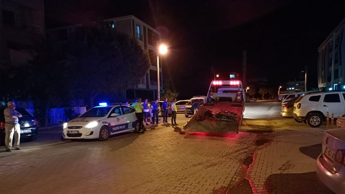 İzmir’de kaza yapan motosiklet sürücüsü öldü