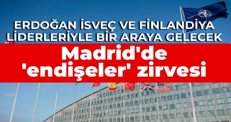 Madrid’de ‘endişeler’ zirvesi: Erdoğan İsveç ve Finlandiya liderleriyle bir araya gelecek