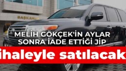 Melih Gökçek’in aylar sonra iade ettiği jip ihaleyle satılacak