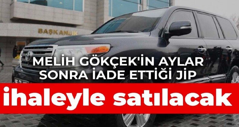 Melih Gökçek’in aylar sonra iade ettiği jip ihaleyle satılacak