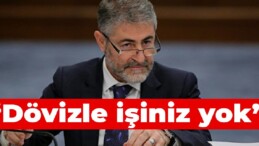 Nebati: Dövizle işiniz yok