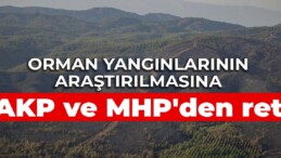 Orman yangınlarının araştırılmasına AKP ve MHP’den ret