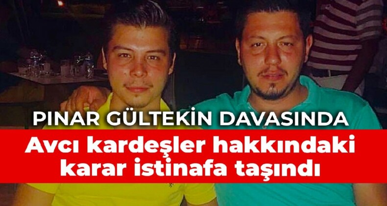 Pınar Gültekin davasında Avcı kardeşler hakkındaki karar istinafa taşındı