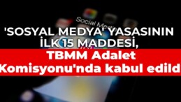 ‘Sosyal medya’ yasasının ilk 15 maddesi, TBMM Adalet Komisyonu’nda kabul edildi