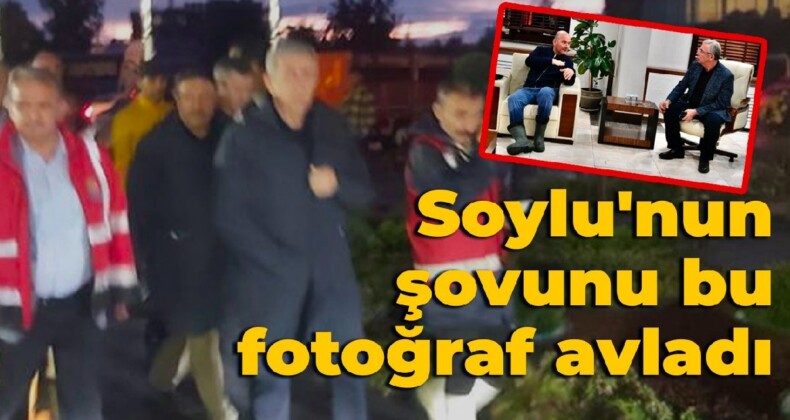 Soylu’nun şovunu bu fotoğraf avladı