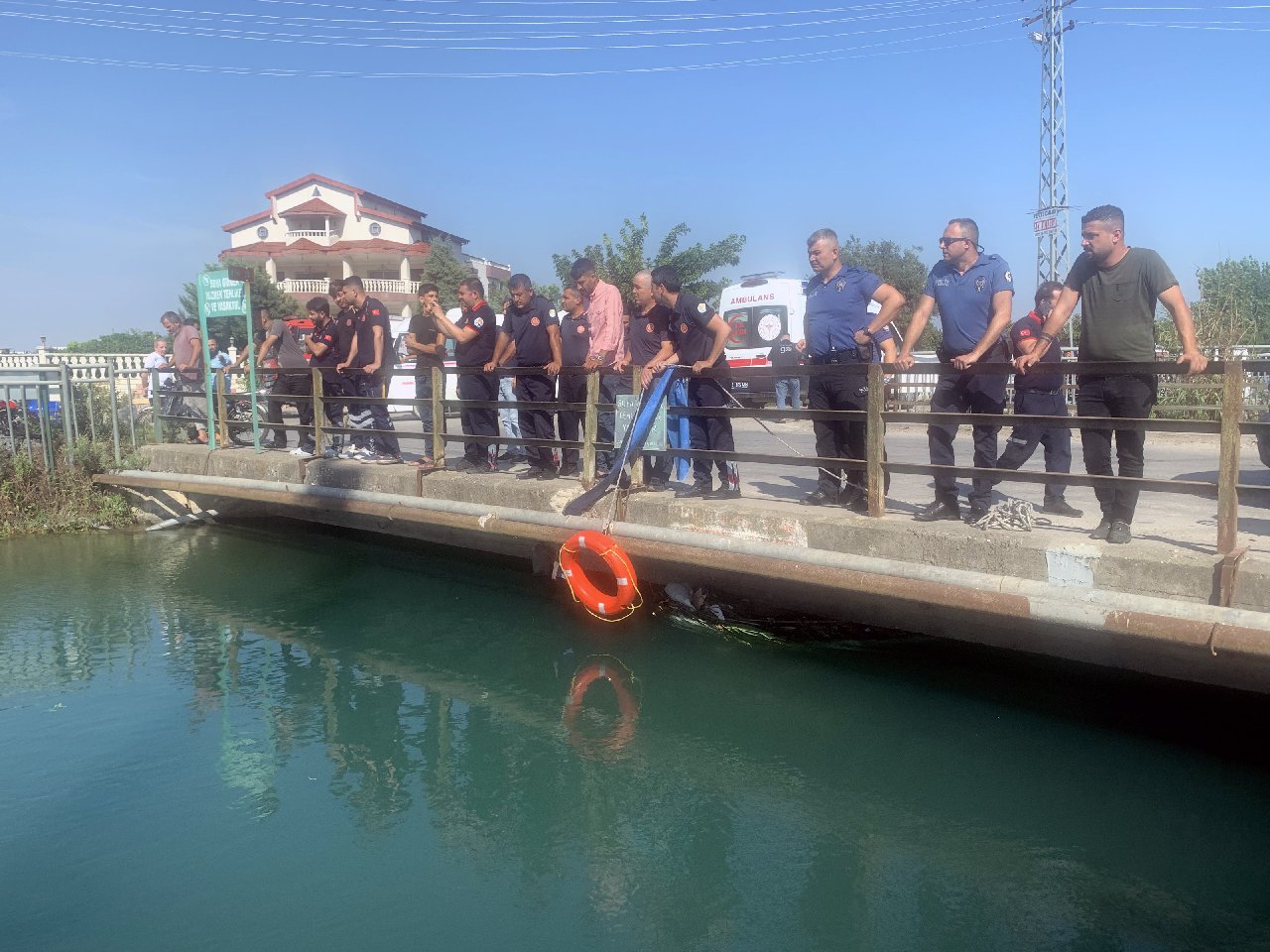 Sulama kanalına düşüp kayboldu sanıldı!