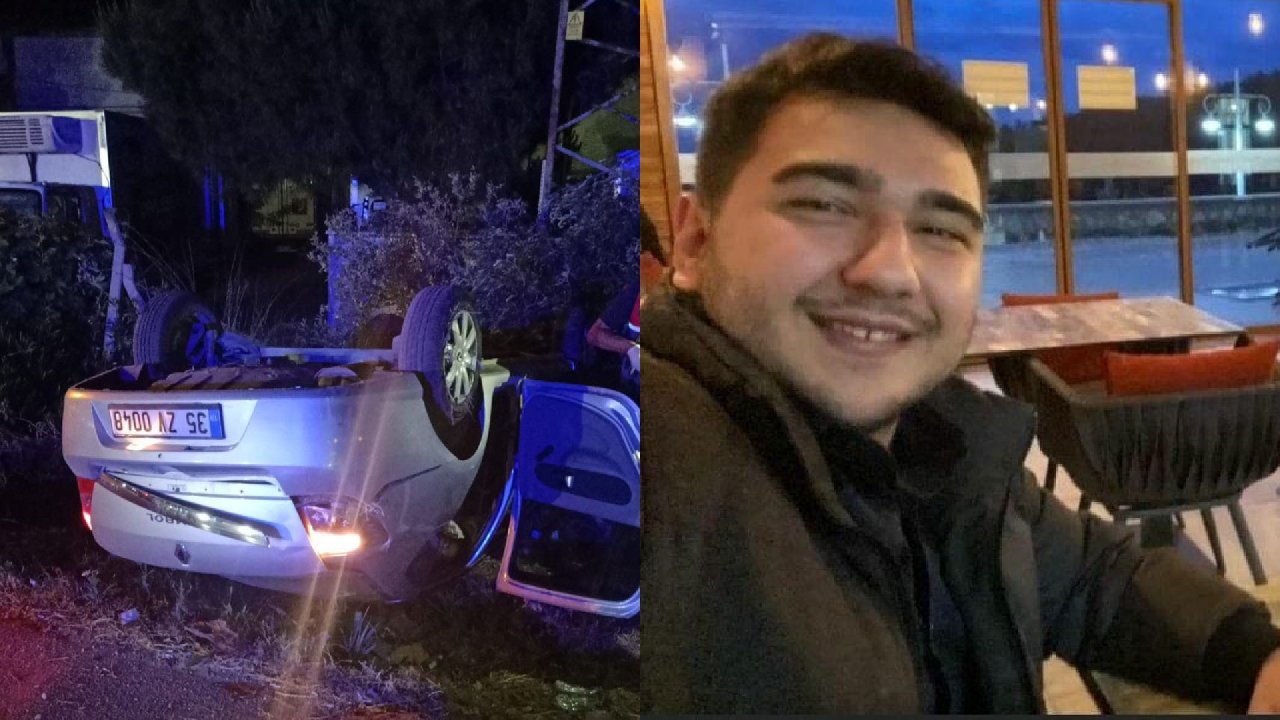 Takla atan otomobilin sürücüsü Mert öldü