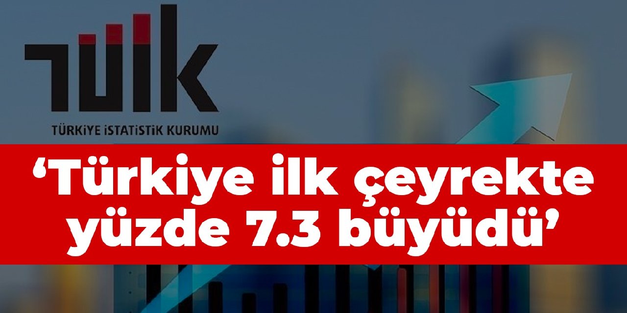 TÜİK: Türkiye ilk çeyrekte yüzde 7.3 büyüdü