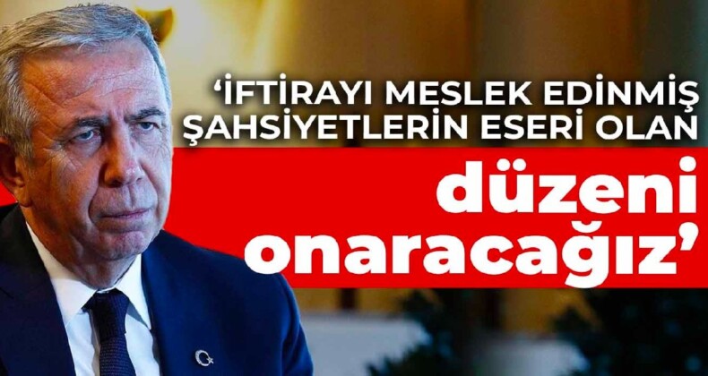 Yavaş: İftirayı meslek edinmiş şahsiyetlerin eseri olan düzeni onaracağız