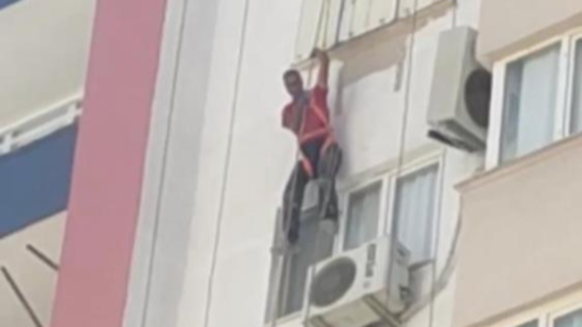 Adana’da emniyet kemeri işçinin hayatını kurtardı