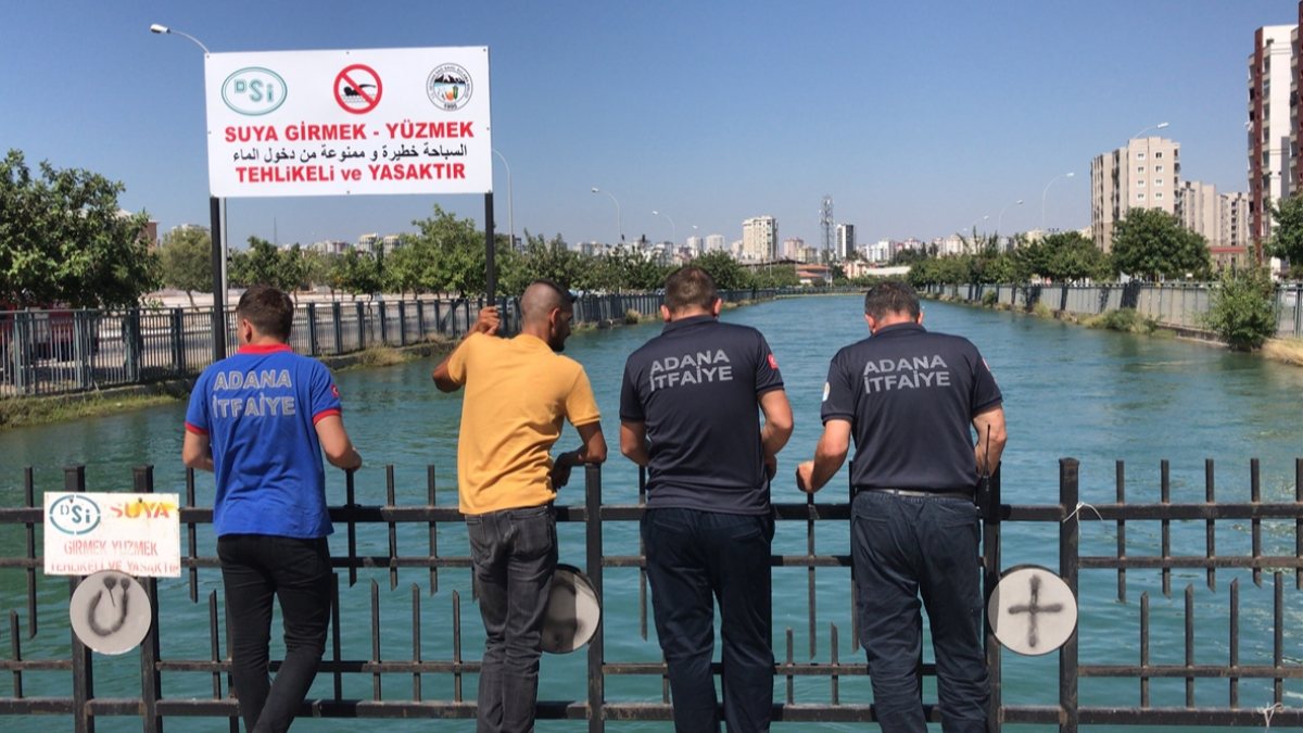 Adana’da sulama kanalına giren şahıs akıntıya kapıldı