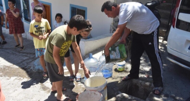 Bodrum’da vatandaşların belediyeye su isyanı