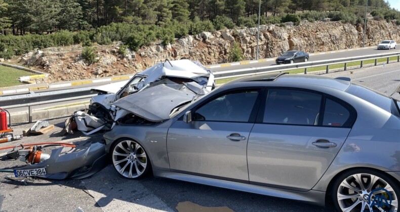 Denizli’de iki otomobilin çarpıştığı kazada 1 kişi öldü, 7 kişi yaralandı