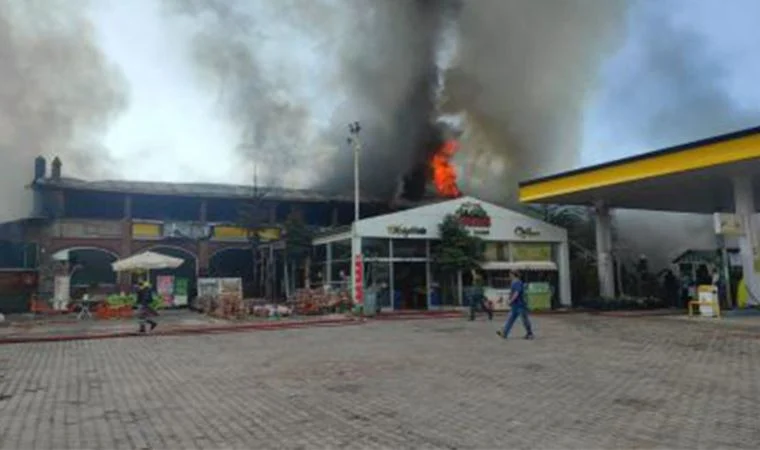 Dinlenme tesisinde yangın