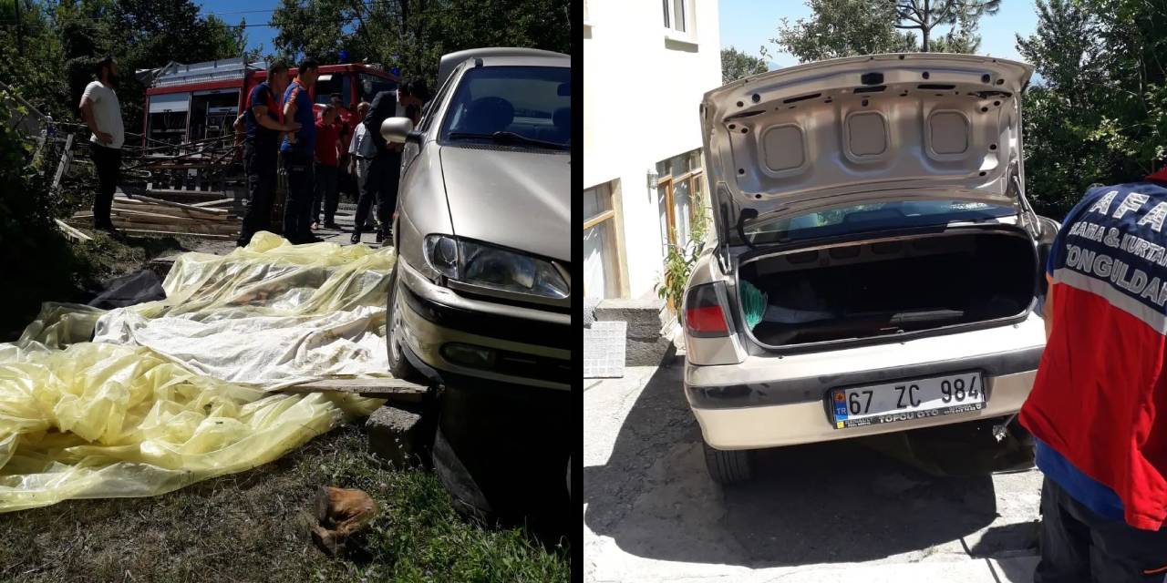 El frenini çekmeyi unuttuğu aracının altında kaldı