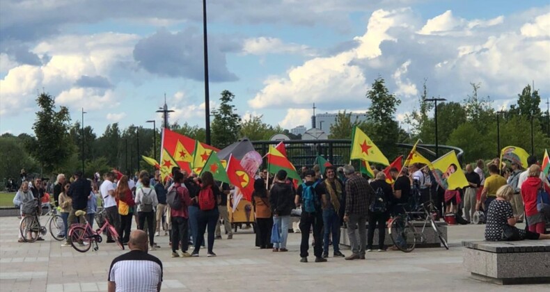 Finlandiya’da terör örgütü PKK yandaşları gösteri düzenledi