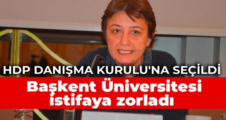 HDP Danışma Kurulu’na seçildi, Başkent Üniversitesi istifaya zorladı