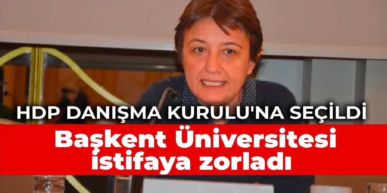 HDP Danışma Kurulu’na seçildi, Başkent Üniversitesi istifaya zorladı