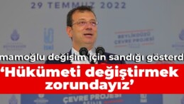 İmamoğlu değişim için sandığı gösterdi