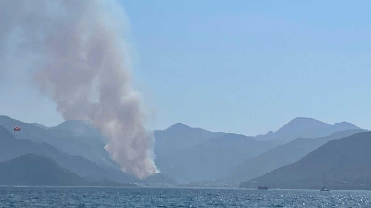 Marmaris’te orman yangını