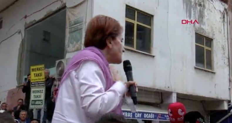 Meral Akşener konuşmasına itiraz eden vatandaşla dalga geçti