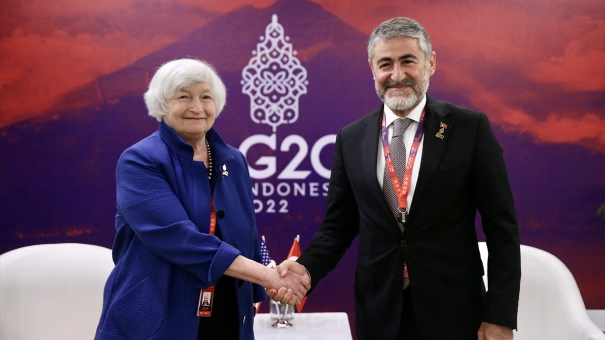 Nureddin Nebati, ABD’li mevkidaşı ile görüştü